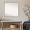 Amanti Art Non-Beveled Wall Mirror, Flair Polished Nickel Frame